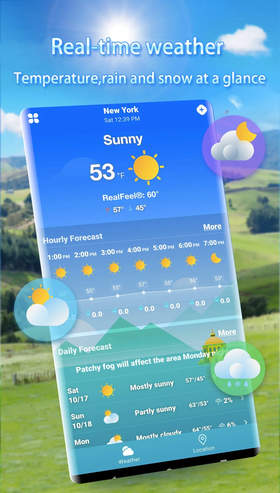 Weather Live - Widget & Alerts Screenshot 1