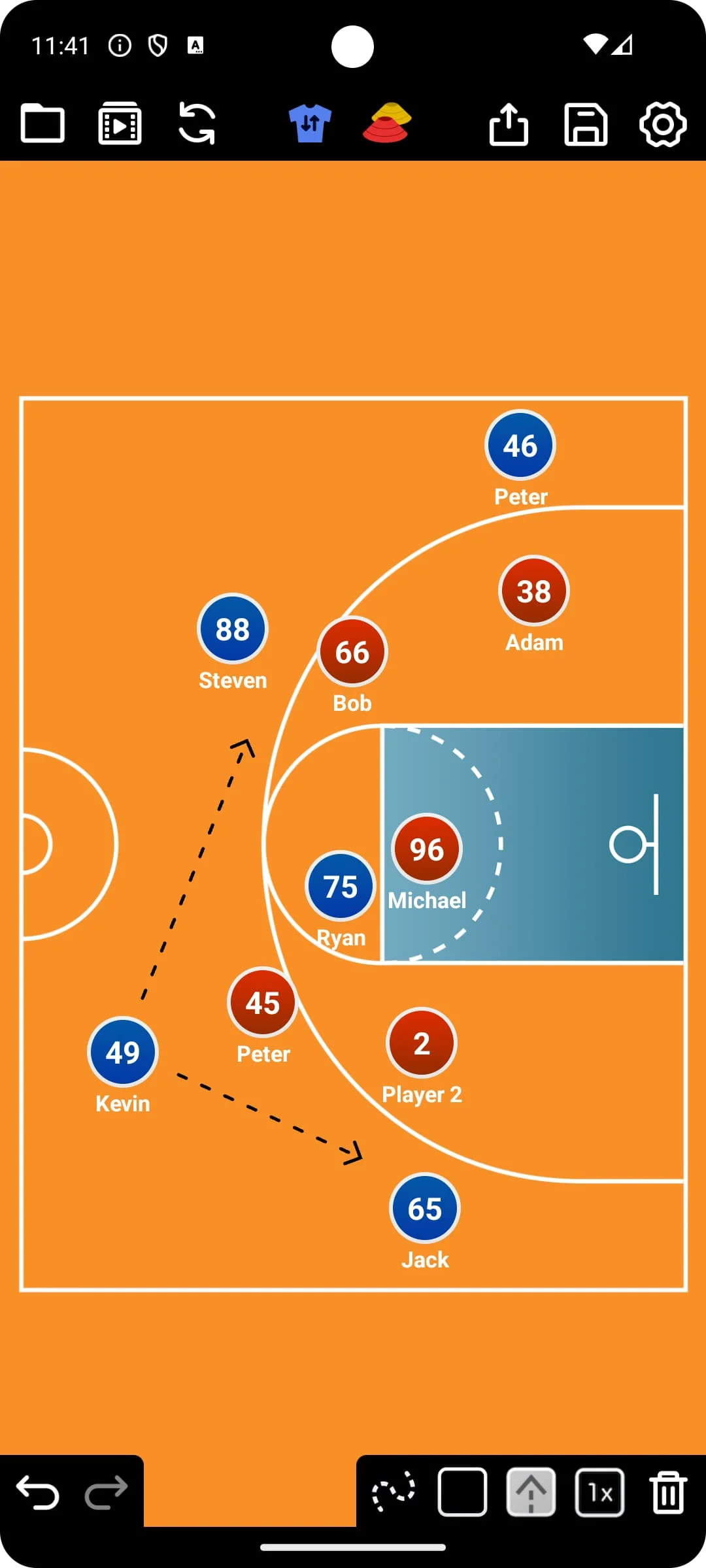 Coach Tactic Board: Basketball Screenshot 3