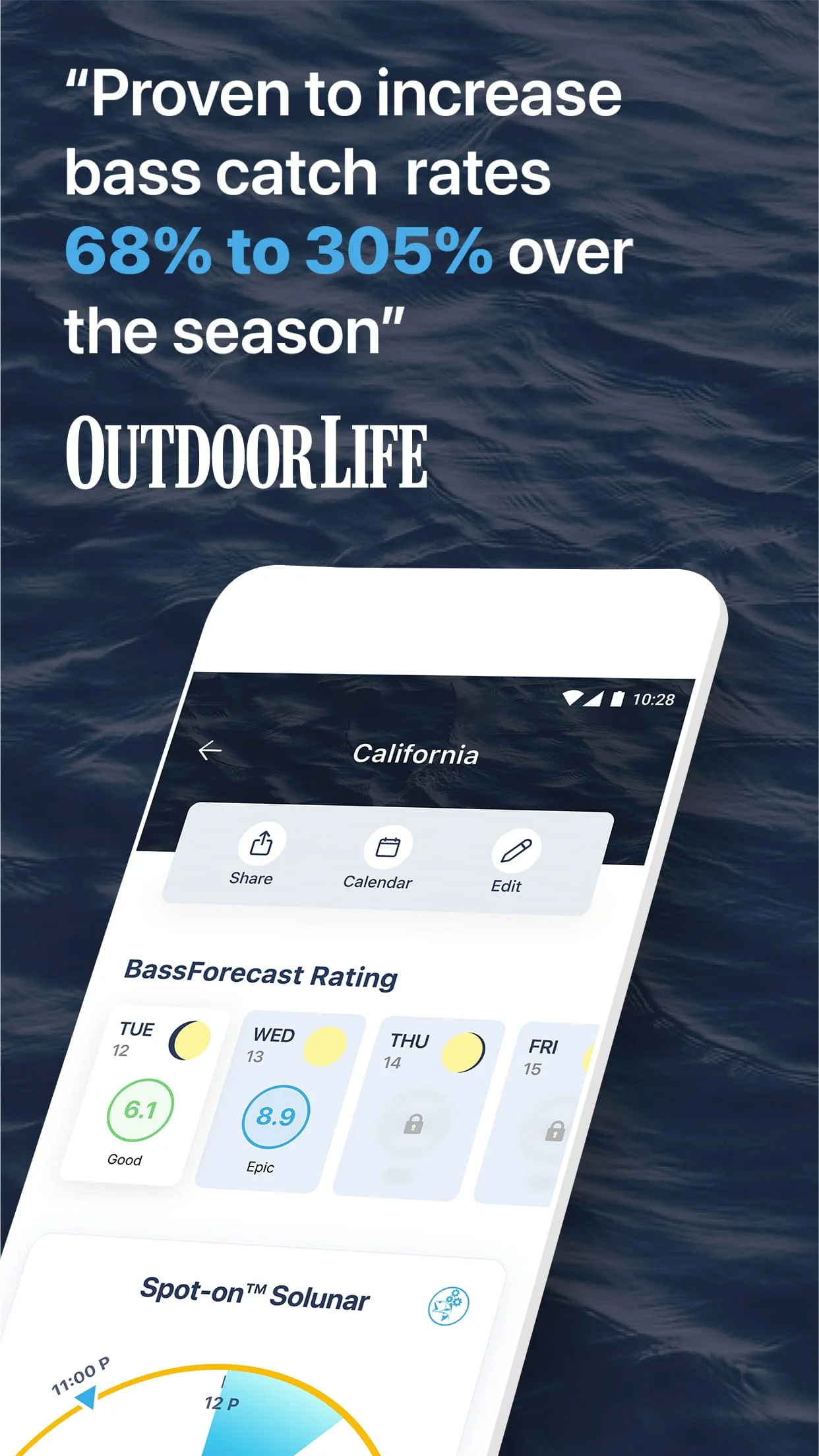 BassForecast: Fishing Forecast Screenshot 2