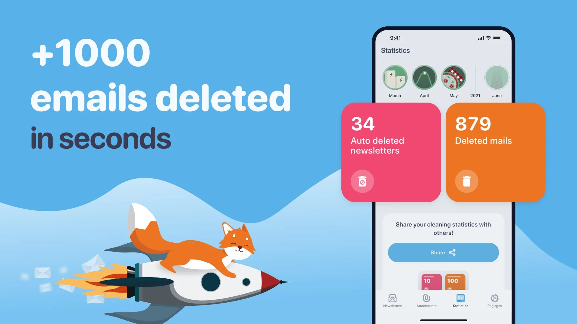 Cleanfox - Mail & Spam Cleaner Screenshot 4