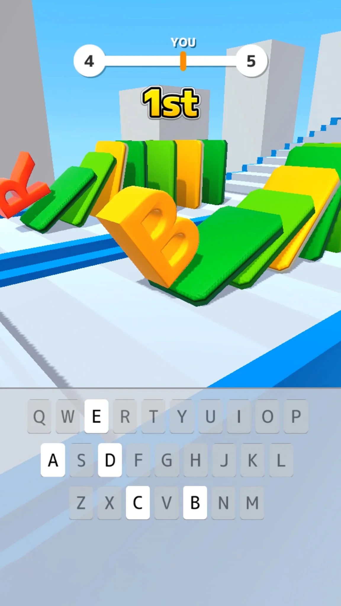 Type Spin: alphabet run game Screenshot 1