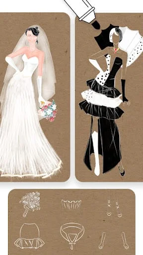 Fashion Design Sketches Book Screenshot 4