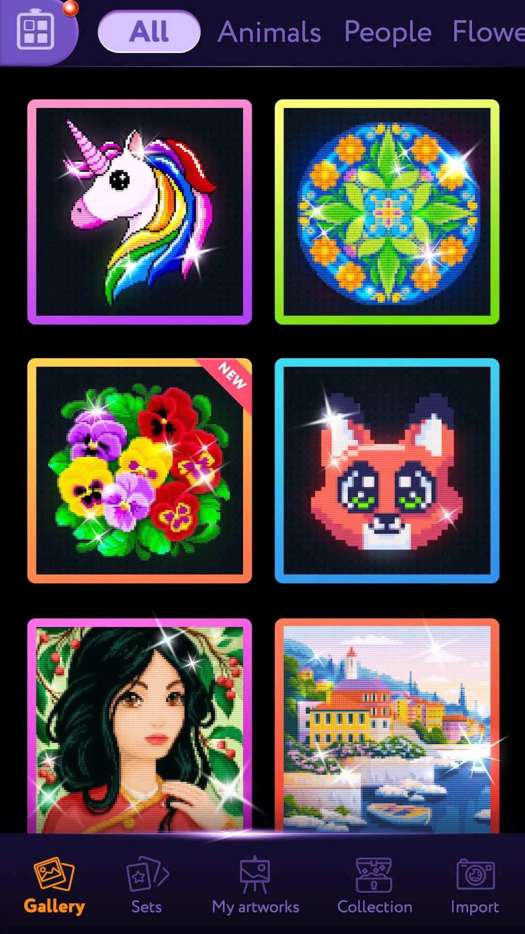 Magic Diamond Painting－Art App Screenshot 1