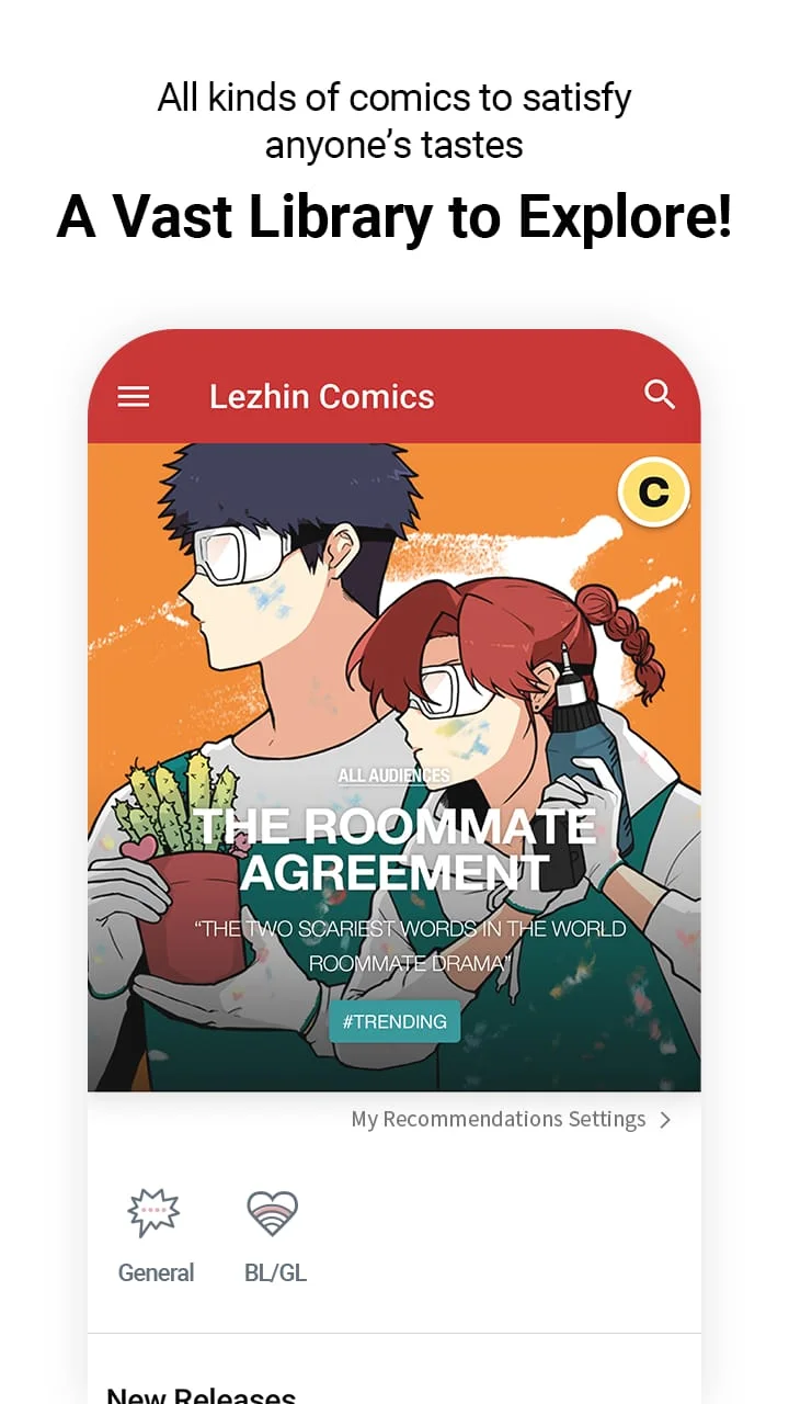 Lezhin Comics - Daily Releases Screenshot 1