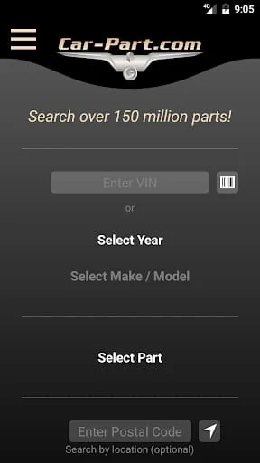 Car-Part.com Used Auto Parts Screenshot 1