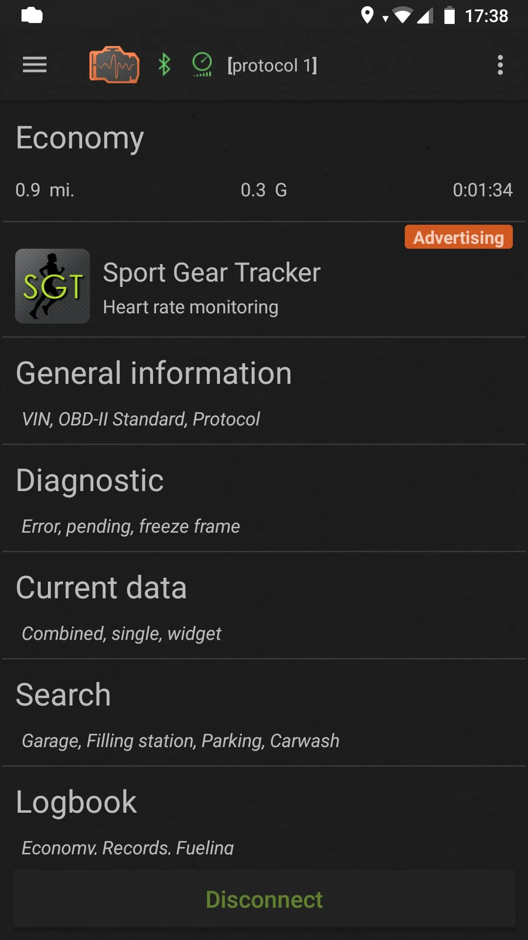 inCarDoc - OBD2 ELM327 Scanner Screenshot 1