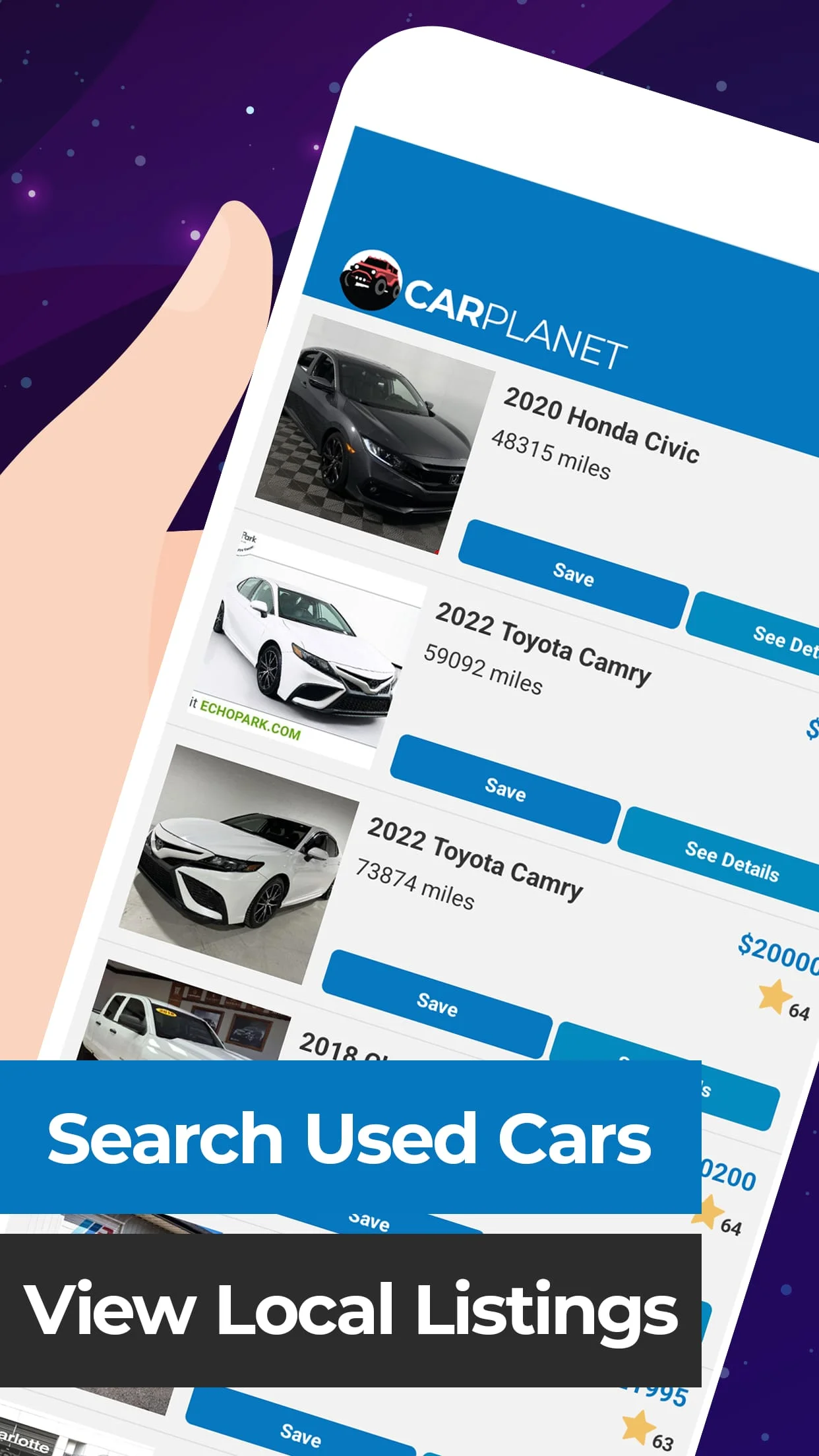 Used Car Search Screenshot 1