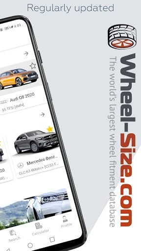 Wheel Size - Fitment database Screenshot 4