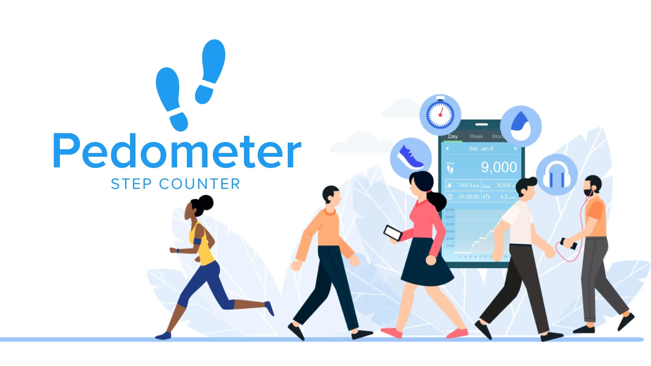 Pedometer - Step Counter App Screenshot 1