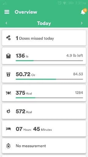 Health & Fitness Tracker Screenshot 1