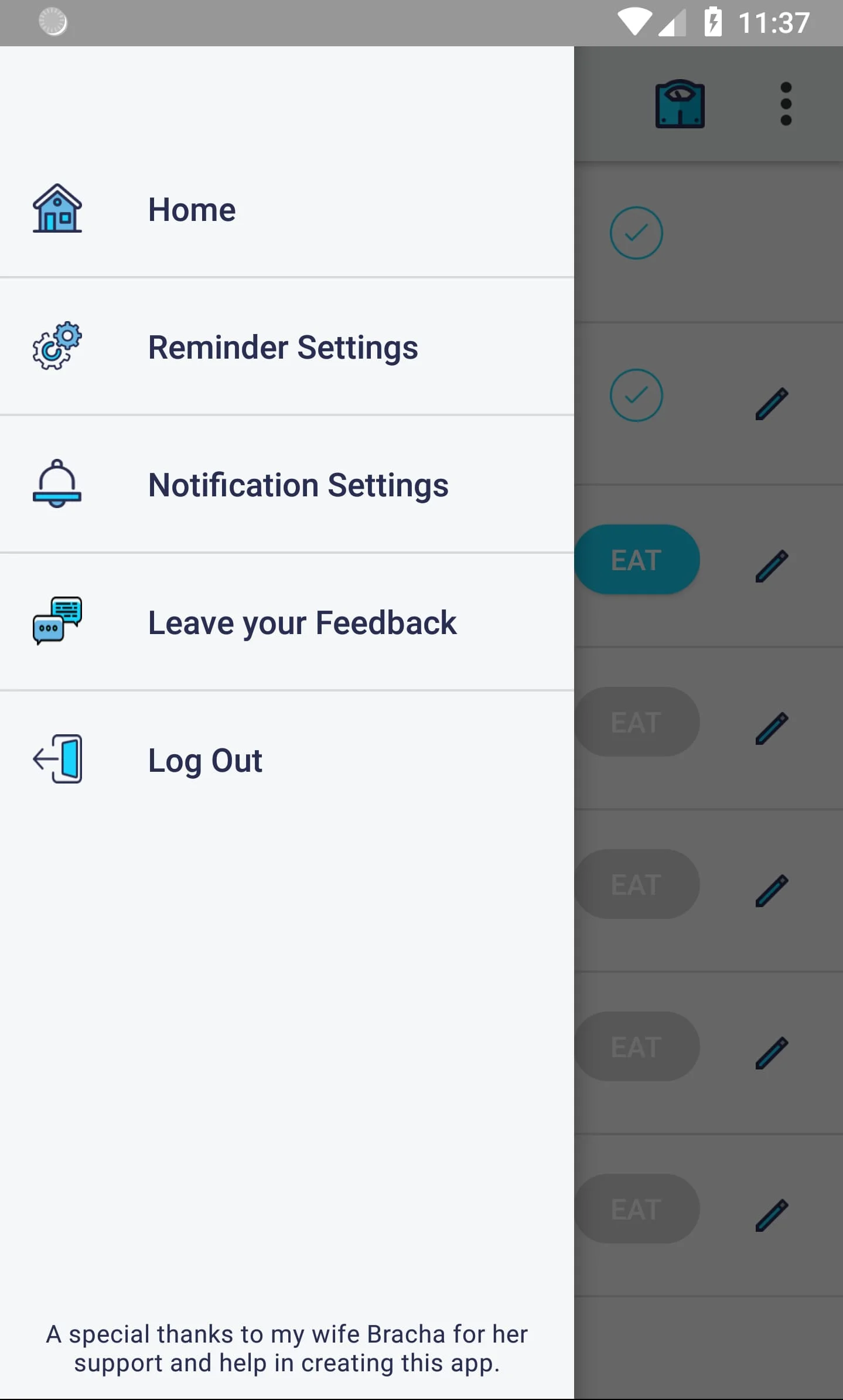 EatWise - Meal Reminder Screenshot 1