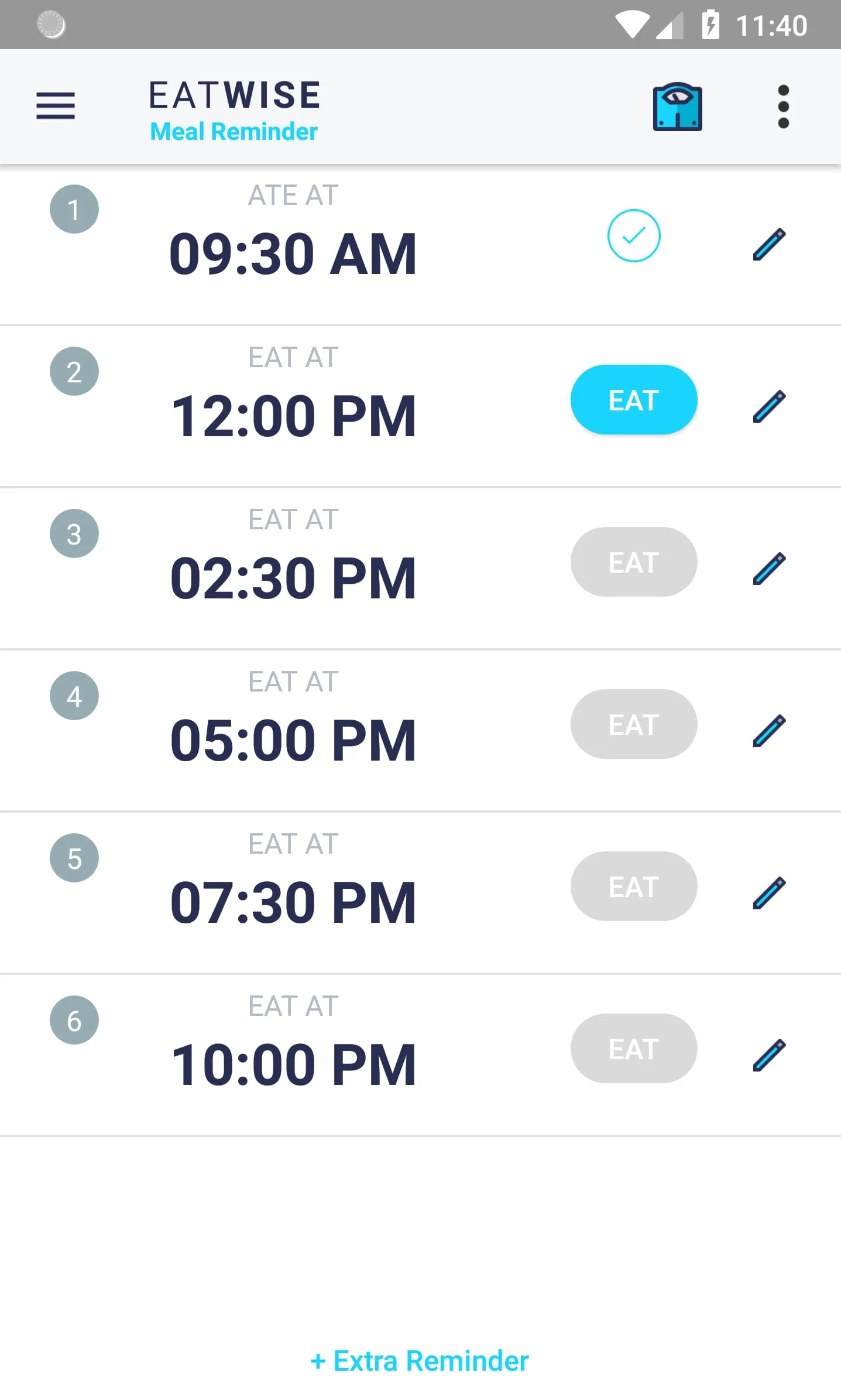 EatWise - Meal Reminder Screenshot 3