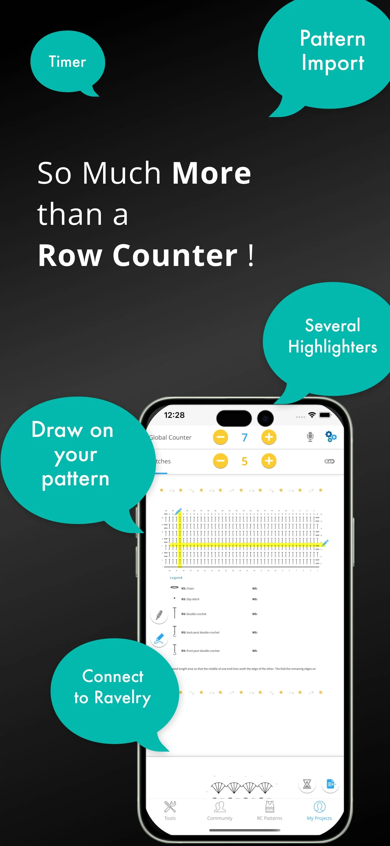 My Row Counter: Knit & Crochet Screenshot 1