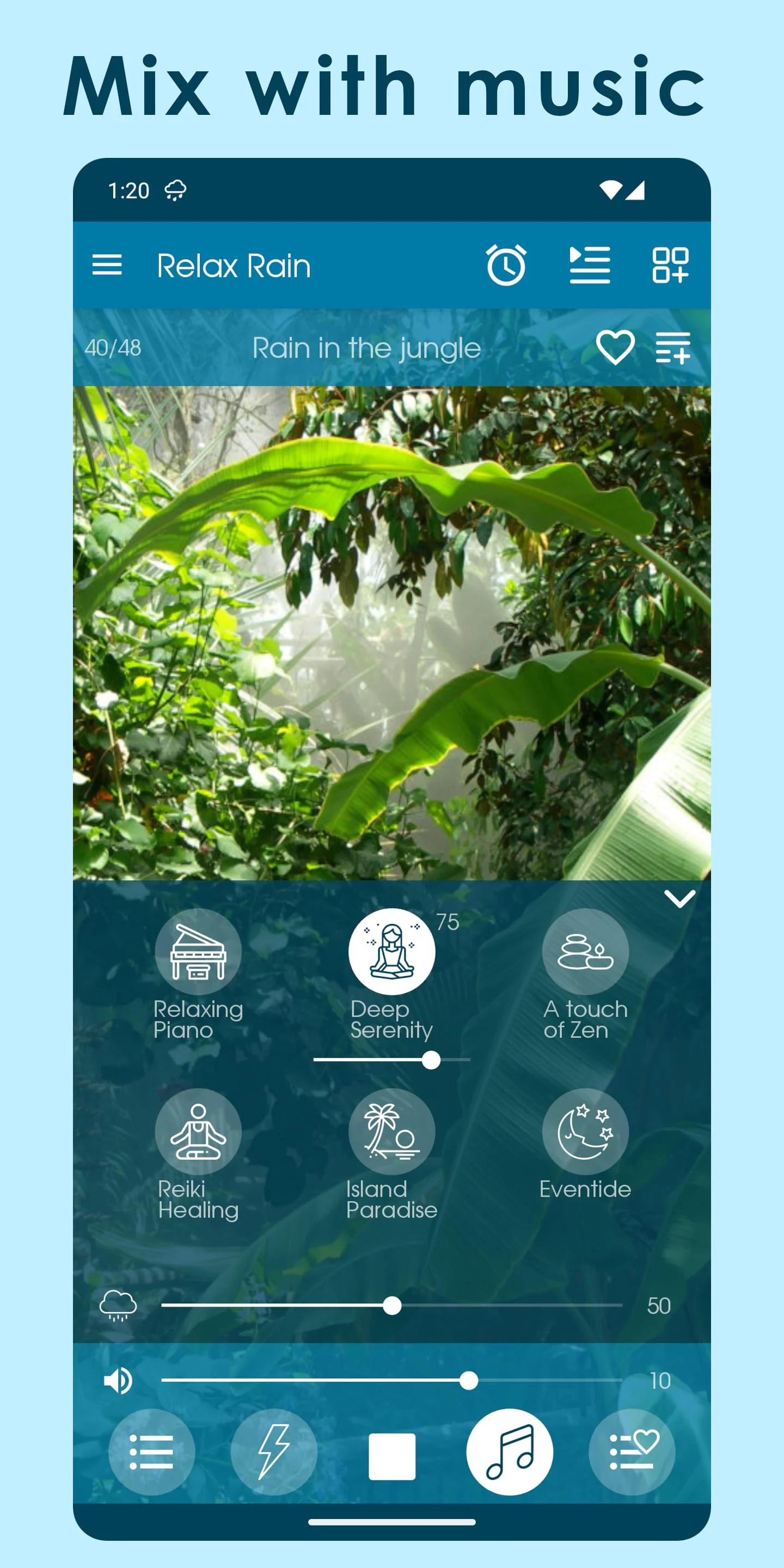 Relax Rain: sleep sounds Screenshot 4