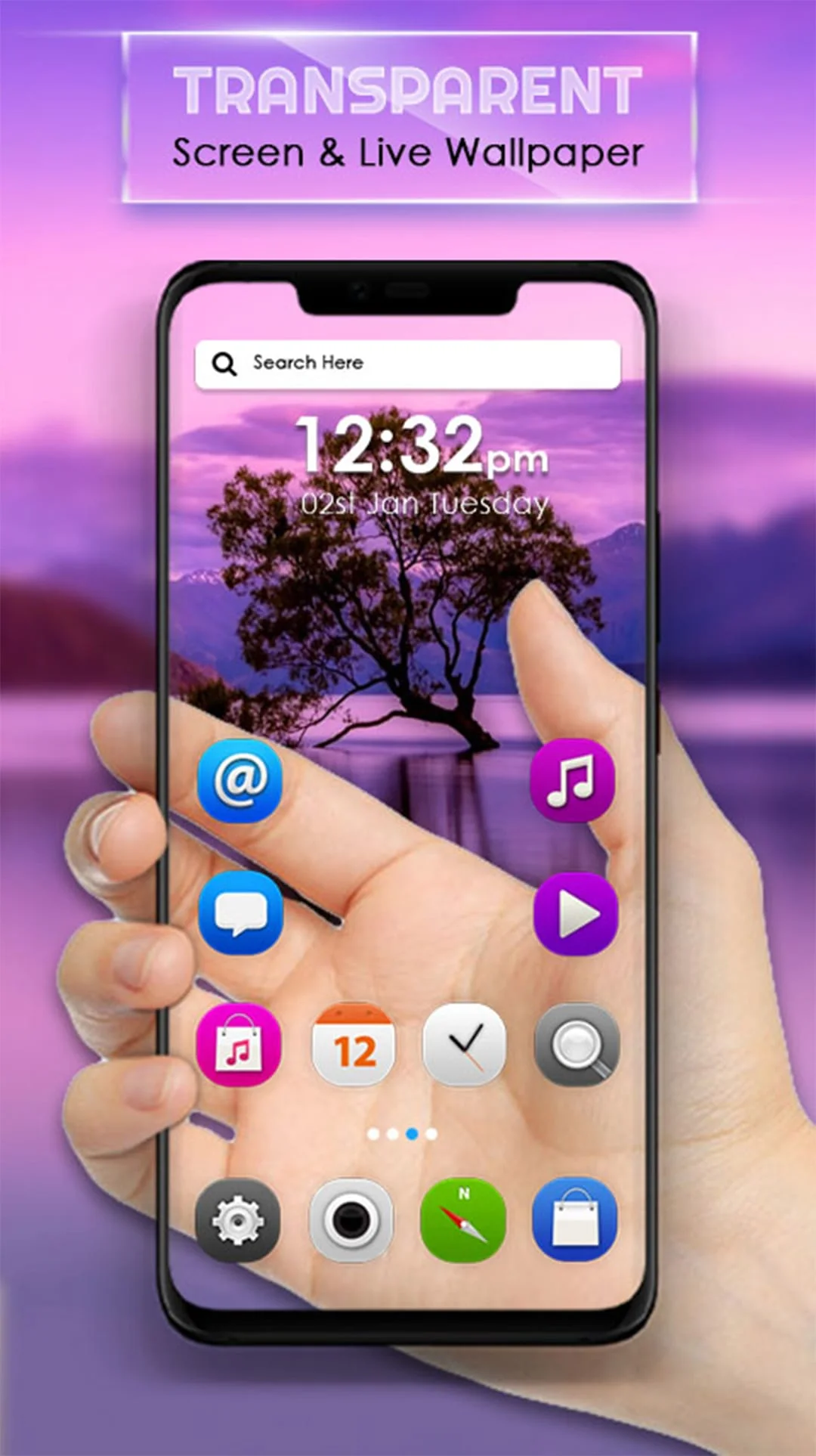 Transparent Live Wallpaper Screenshot 1