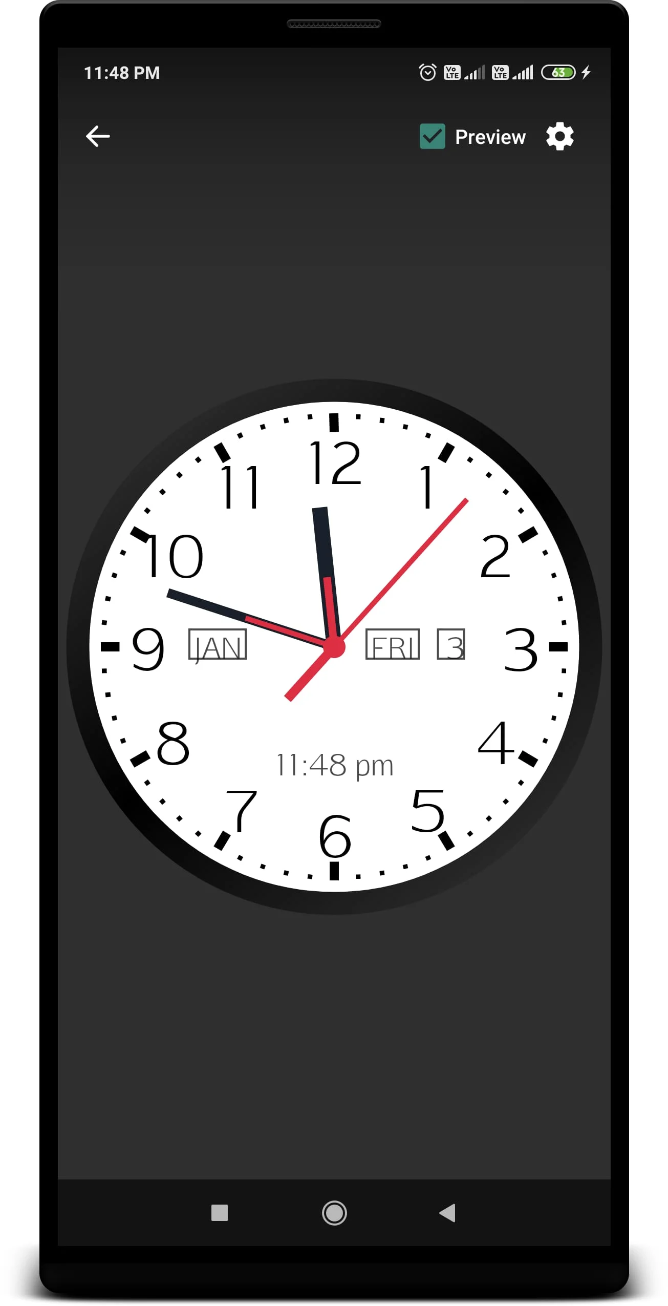 Analog Clock Live Wallpaper Screenshot 1