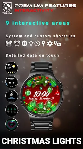 Christmas Lights Watch Face Screenshot 3