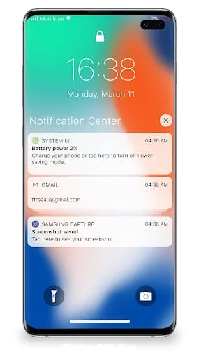 Lock Screen iOS 15 Screenshot 2