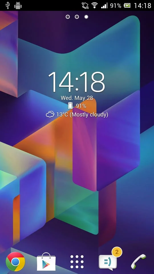 Digital Clock & Weather Widget Screenshot 1