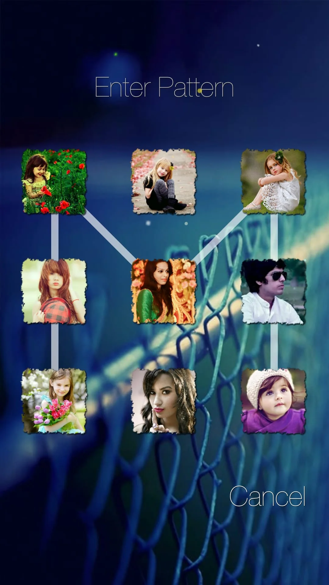 Photo Pattern Lock Screen Screenshot 2