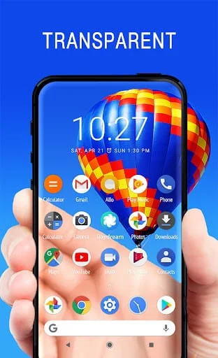 Live wallpaper - Transparent Screenshot 1