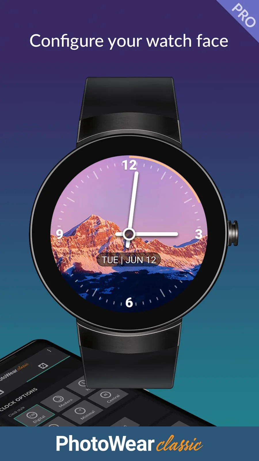 PhotoWear Classic Watch Face Screenshot 1