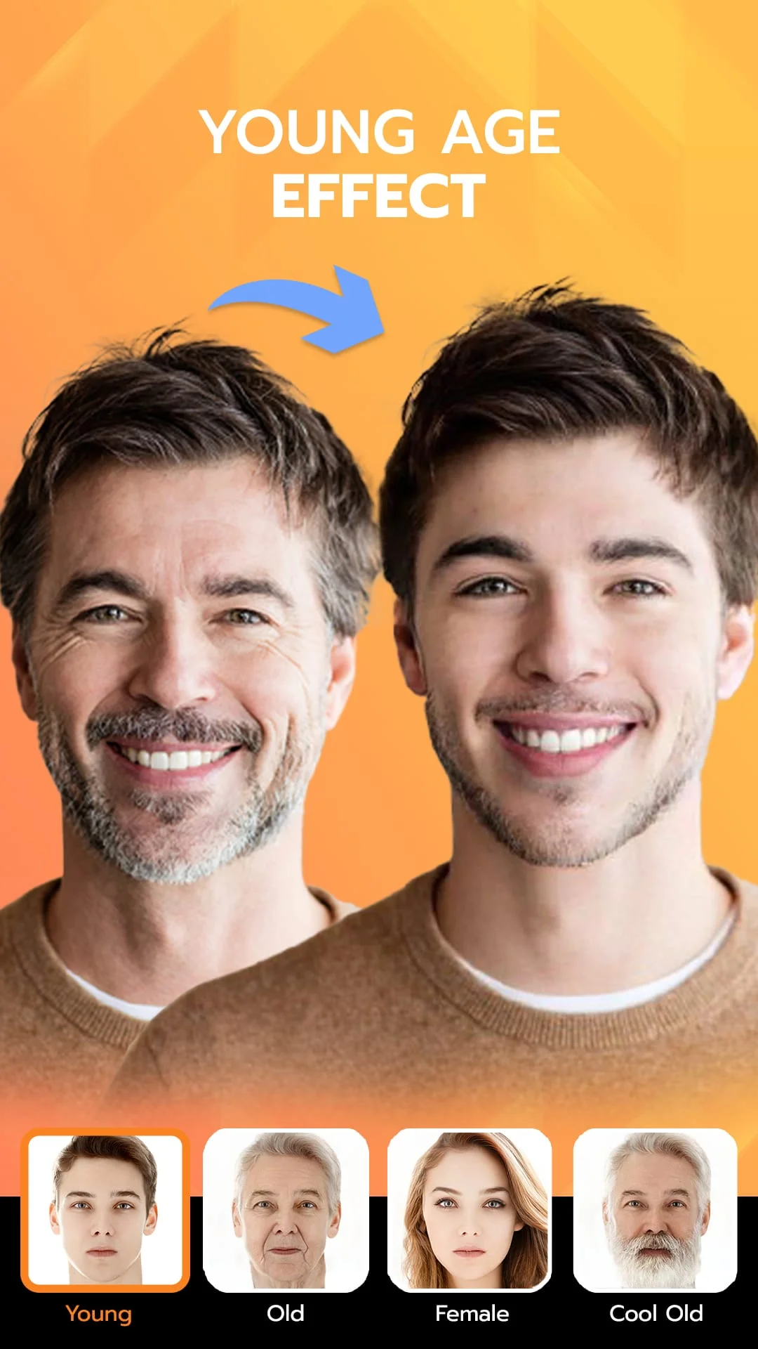 FaceLab Face Editor App, Aging Screenshot 3
