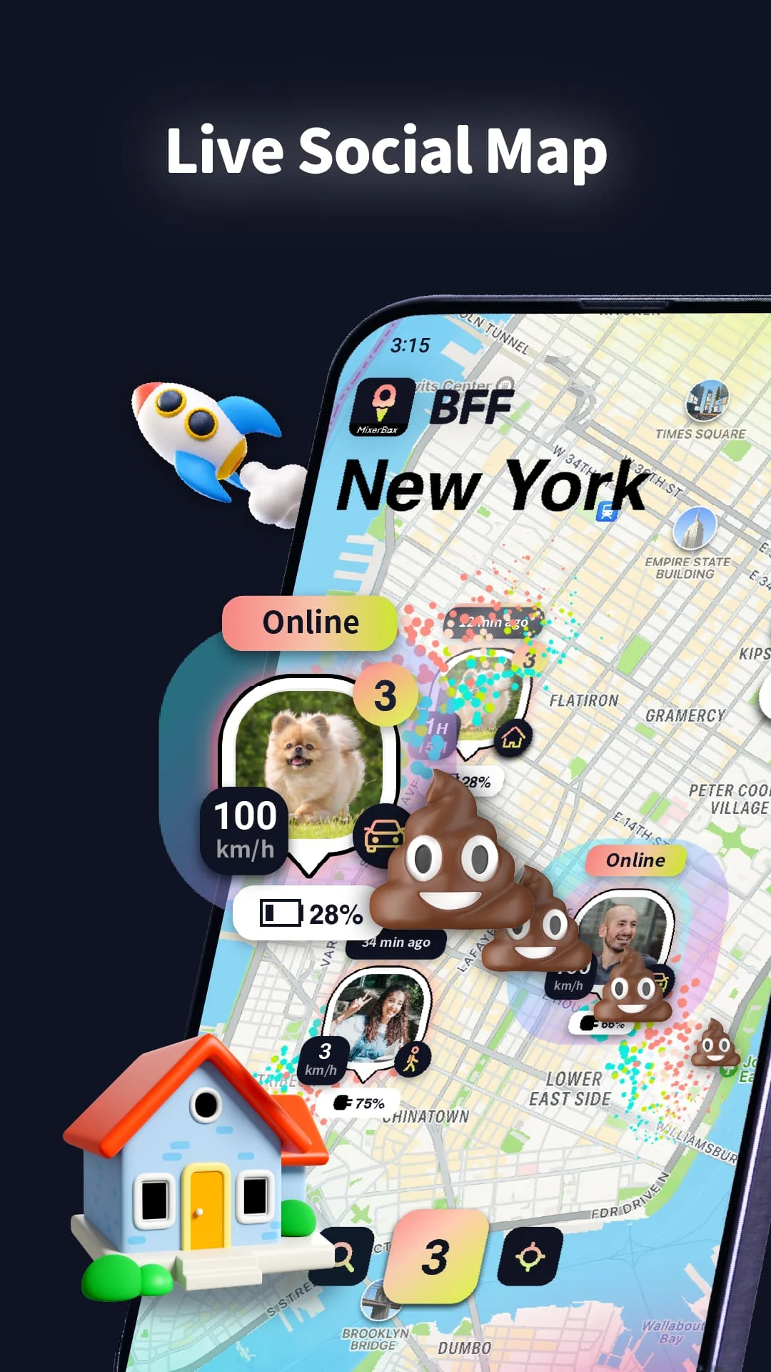 MixerBox BFF: Location Tracker Screenshot 1