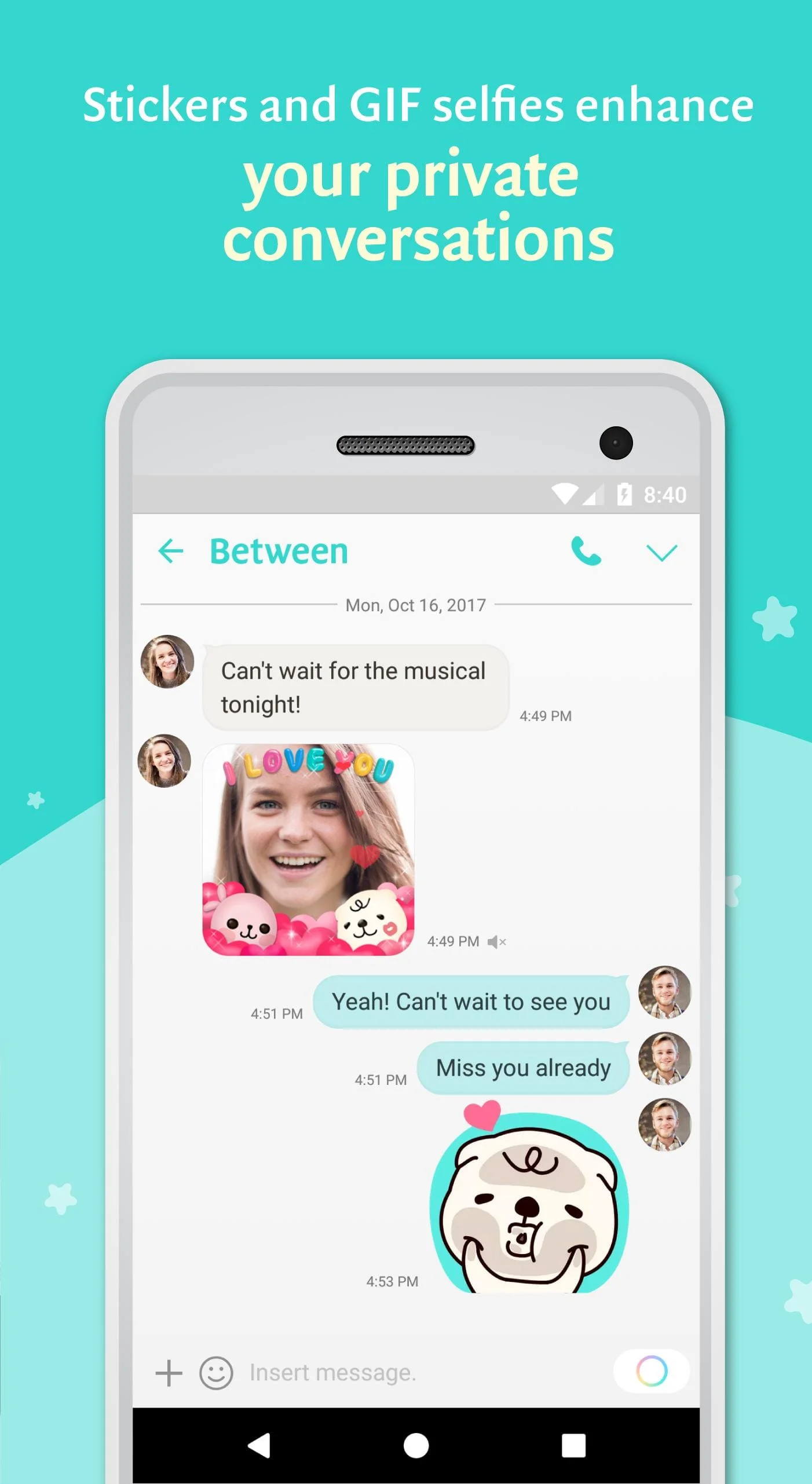 Between - Private Couples App Screenshot 3