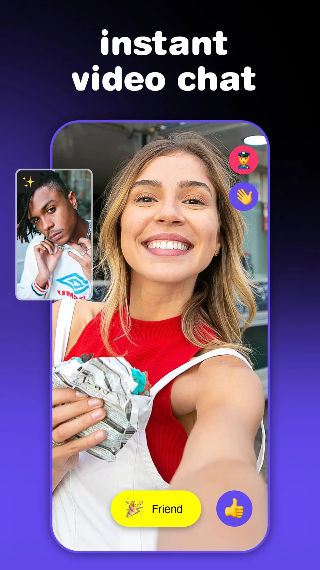Monkey - random video chat Screenshot 1