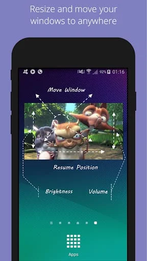 Lua Player-Popup Media Player Screenshot 2