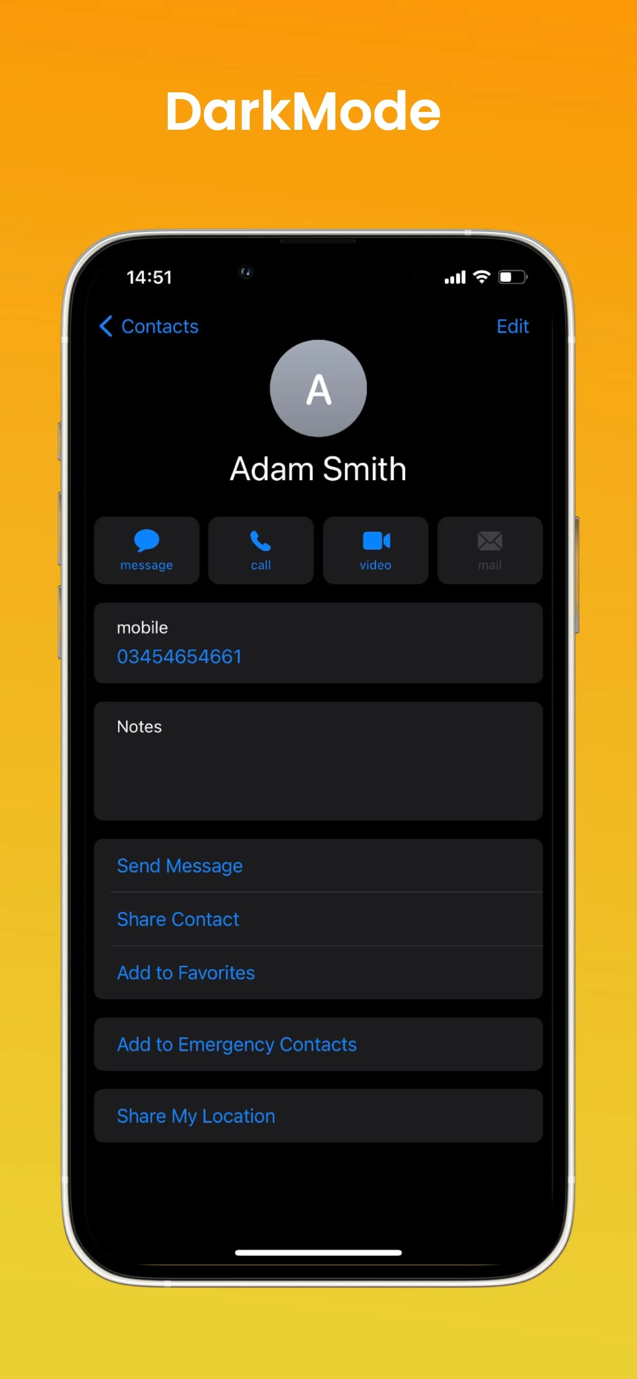 iContacts – OS 17 Contacts Screenshot 4