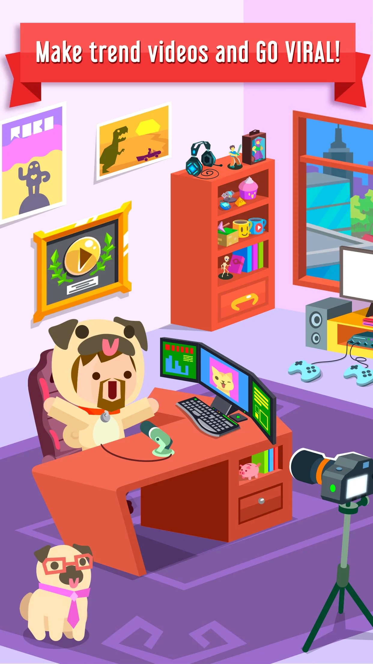 Vlogger Go Viral: Tuber Life Screenshot 2