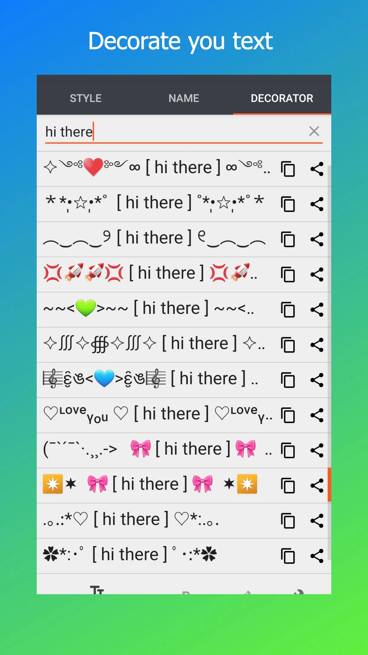 Stylish Text Screenshot 3