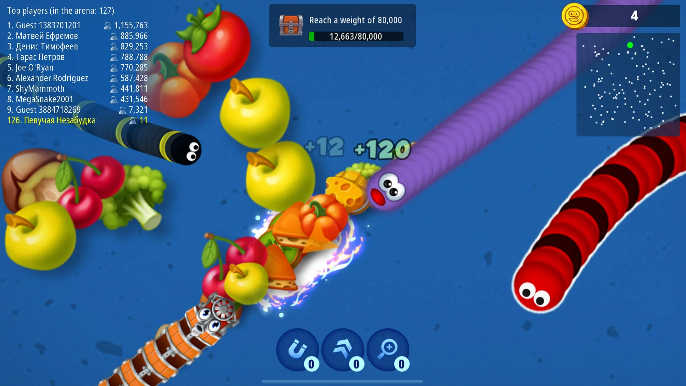 Worms Zone .io - Hungry Snake Screenshot 2