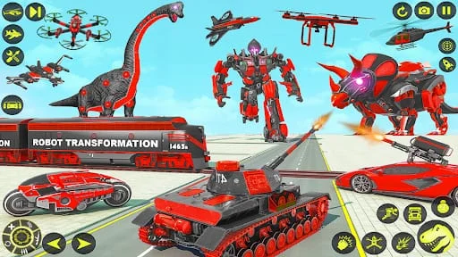 Dino Robot Car Transform Games Screenshot 3